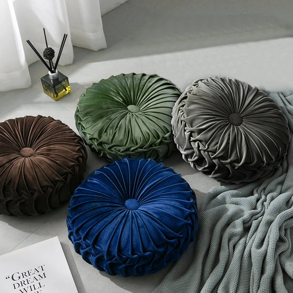 Татами подушка в форме тыквы круглая мягкая декоративная утолщенная для дивана