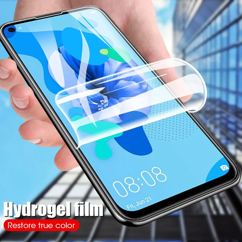 Для Huawei P Smart Гидрогелевая пленка для Honor 8 Lite P8 2017 7X полное покрытие Защитная