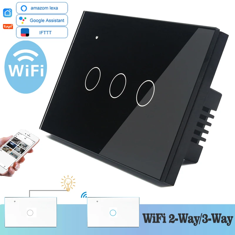 Настенный сенсорный выключатель с поддержкой Wi-Fi 118*72 мм | Обустройство дома