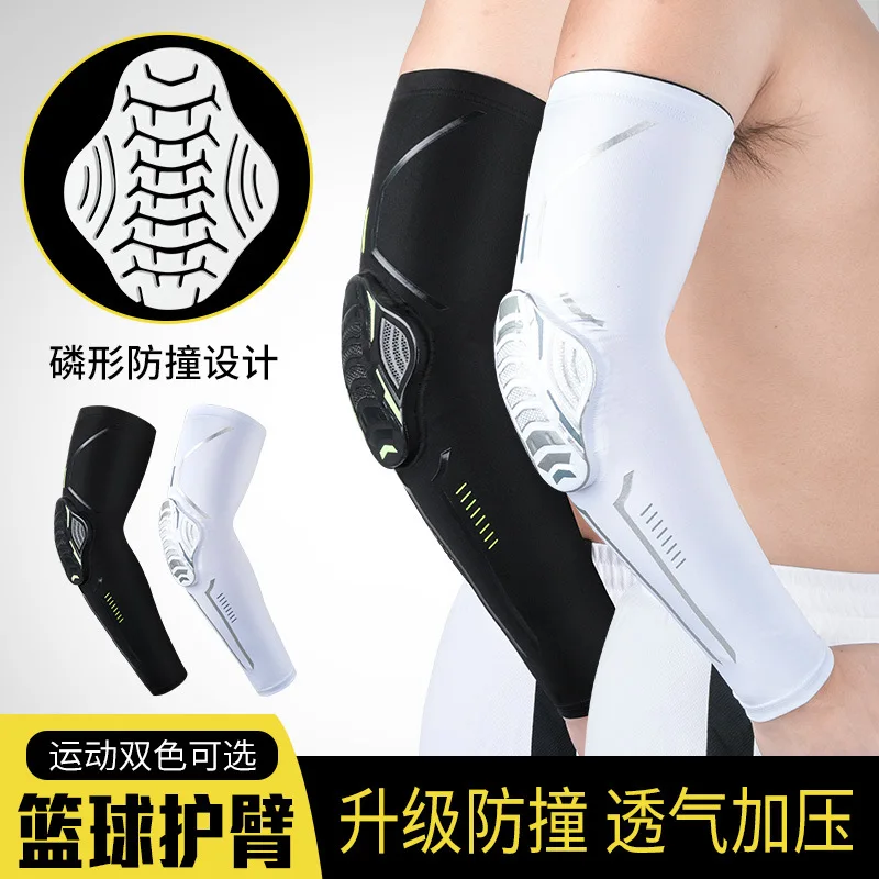 

1 Piece Sports Arm Sleeves Guard Cuff Honeycomb Anti-collision Elbow Brace Joint Outdoor Basketball Cycling Protective Gear 2021