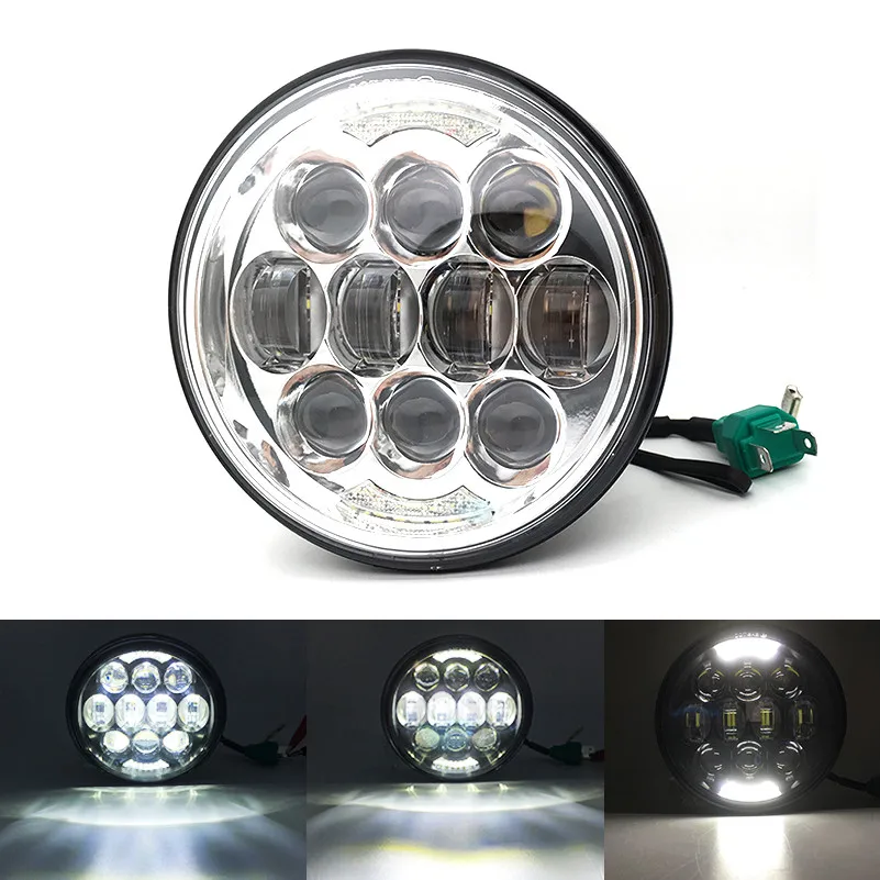 

Светодиодный прожектор Moto rcycle 5-3/4 дюйма, 5,75 дюйма, фара DRL 50 Вт для мотоцикла rbike, фары для Sportster 883 XL883 FXCW.