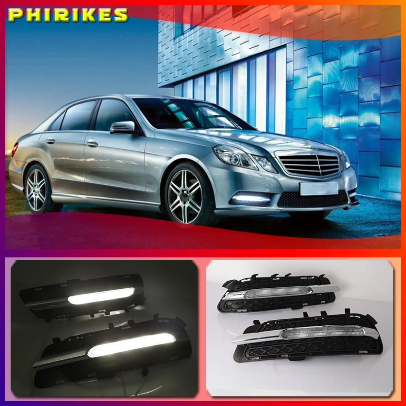 

For Mercedes For Benz W212 E-Class E250 E300 E350 2009-2013 Car DRL LED Daytime Running Light DRL Lights Fog Lamp