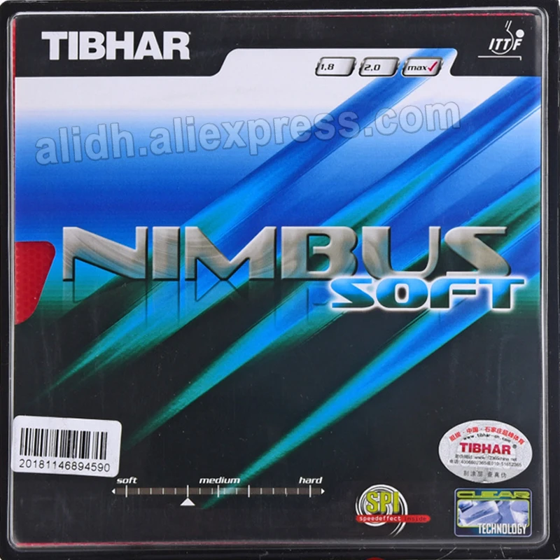 

Original Tibhar NIMBUS SOFT pimples in table tennis rubber table tennis rackets racquet sports germany fast attack with loop
