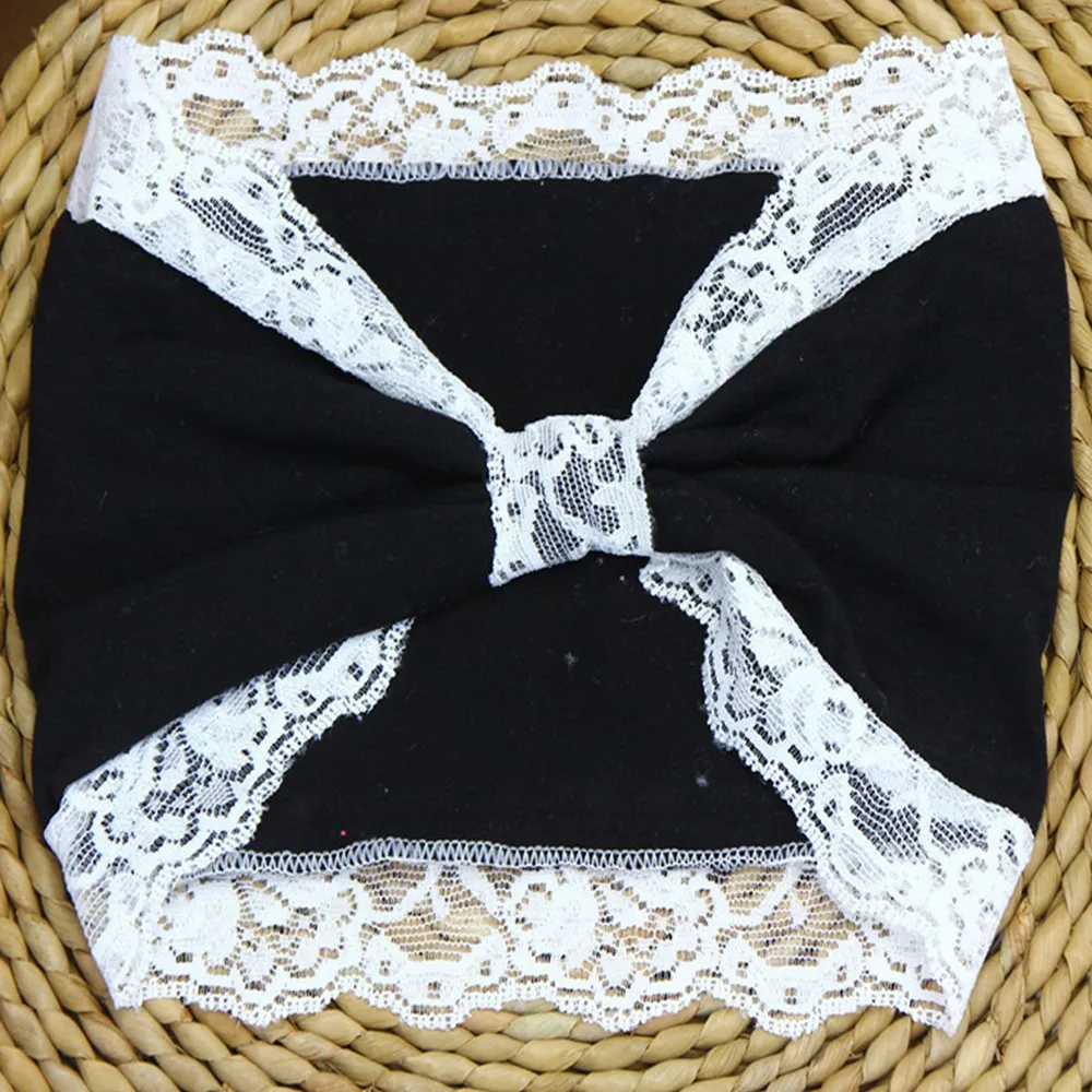 

Sports Lace Headband Wide Turban Women Bandage Bandanas Hairbands Hair Accessories Elastic Hair Band Solid Soft Head Wrap