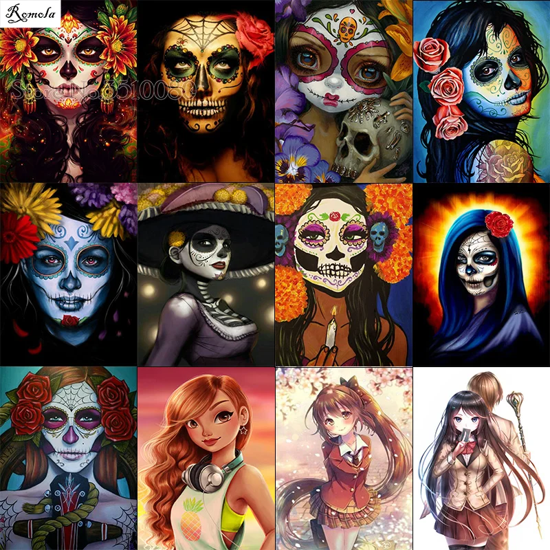 

Full Round/square GIRL cartoon 5D DIY diamond painting embroidery pattern 3d cross stitch kits wedding room decor