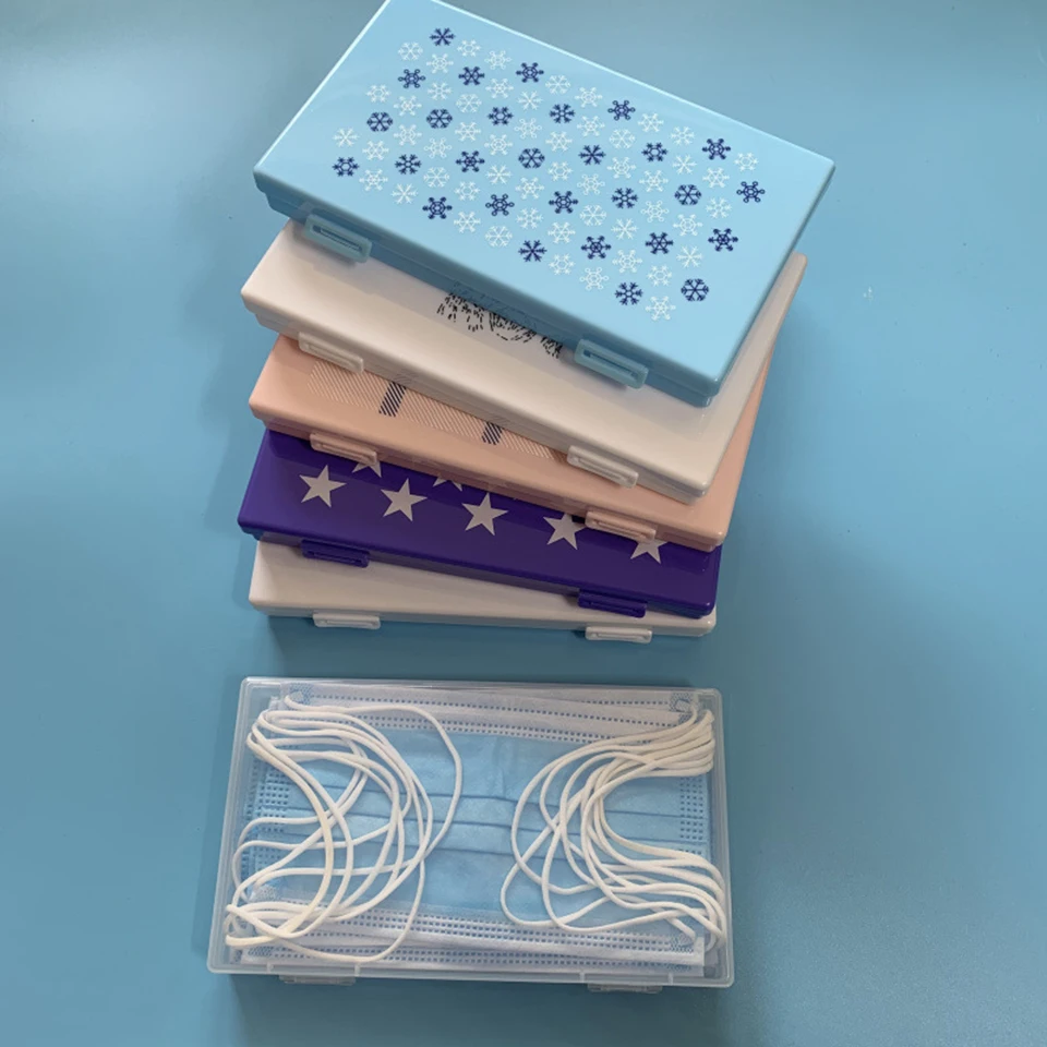 

Portable Mask Storage Box Dustproof and Moisture-proof Healthy Mouth And Nose Mask Storage Case Keep Clean Household Face Masks