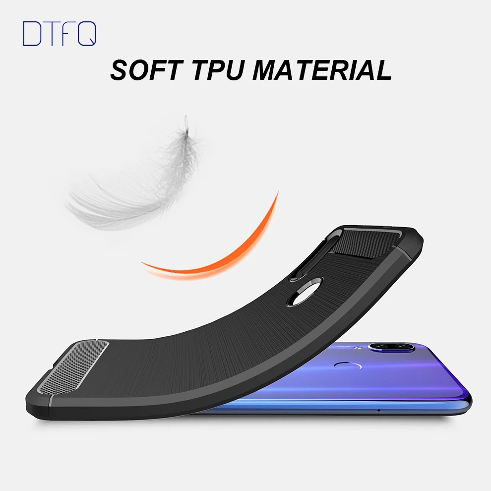 DTFQ чехол для Xiaomi Redmi Note 8 Pro 7 Мягкая силиконовая задняя крышка ТПУ противоударный 6