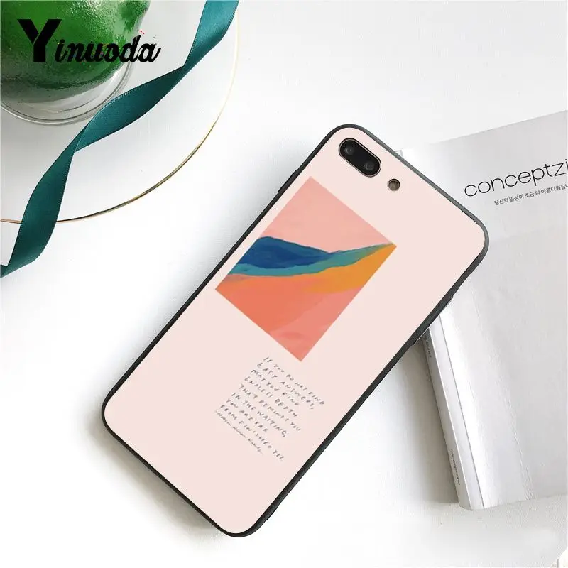 Yinuoda Sea flower landscape wallpaper Black Phone Case for iPhone X XS MAX 6 6S 7 7plus 8 8Plus 5 5S XR 11 Pro Max | Мобильные