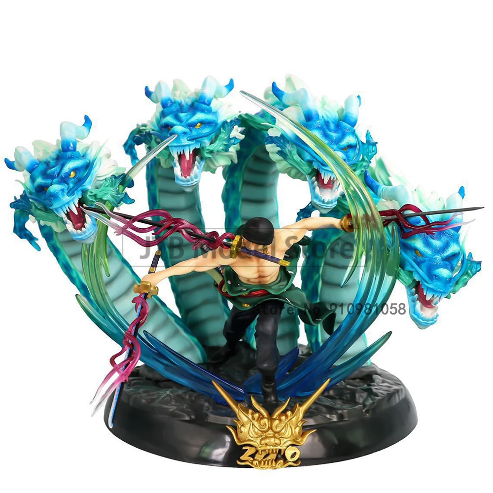 Kaufen OP Piraten König GK Lorenor Zorro Modell Action Figure Anime 33CM PVC Statue Sammlung Spielzeug Für Kinder Desktop Dekoration Geschenk Figma