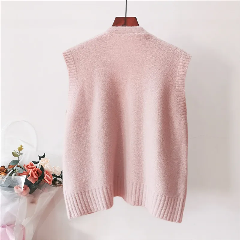Sweater women front short back long round collar autumn new Korean fashion full sleeve solid color | Женская одежда
