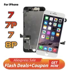 Полный комплект дисплей для iPhone 7 8 Plus 7P 8 P, ЖК-экран в сборе с 3D сенсорным цифровым преобразователем, полная замена с фронтальной камерой + Инструменты