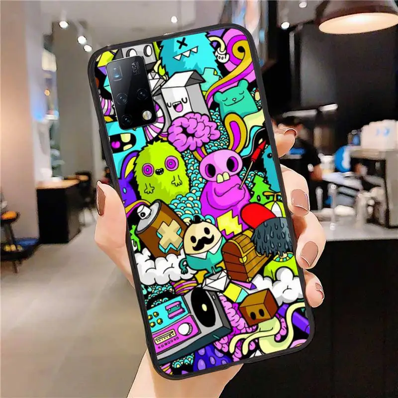 

Graffiti Art Phone Case for Huawei P20 P30 P40 Pro Cover P Smart 2019 2020 P10 P9 Lite 2016 2017 Fundas Coque Etui