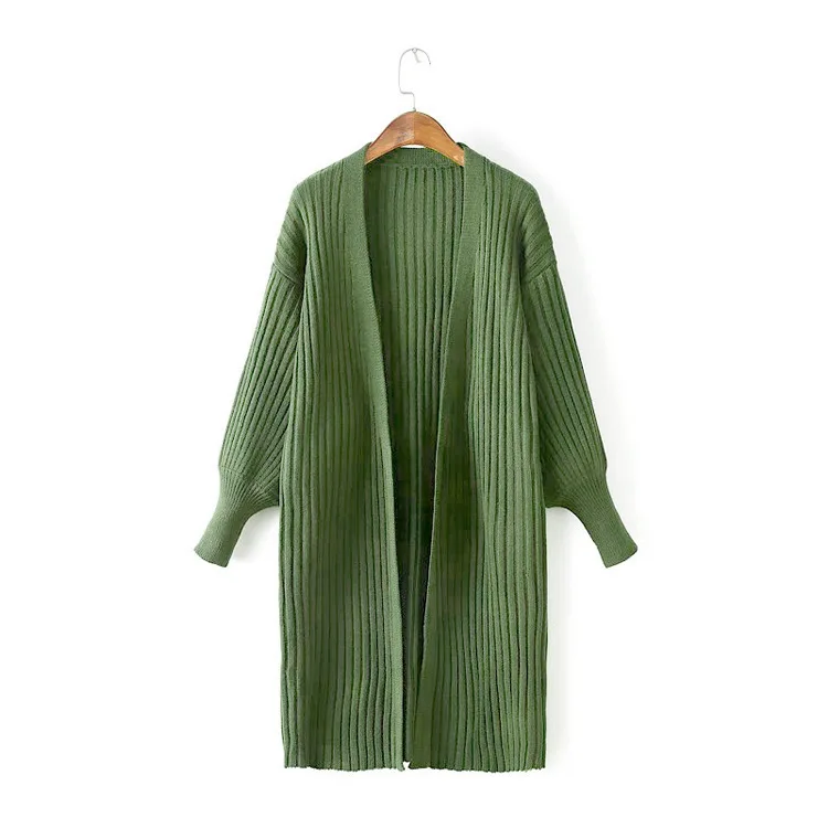 2019 осенний женский свитер Кардиган большого размера длинный кардиган свободный