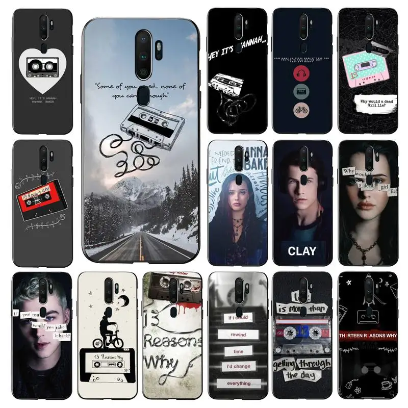 

YNDFCNB 13 Reasons Why Phone Case for Vivo Y91C Y11 17 19 17 67 81 Oppo A9 2020 Realme c3