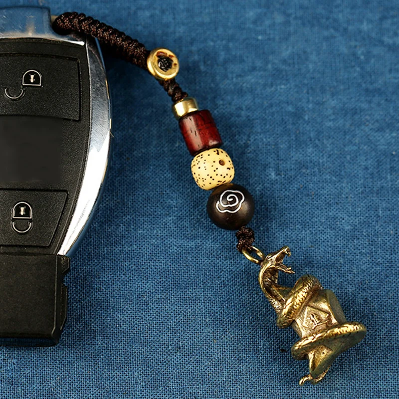 Латунные металлические брелки в форме змеи подвески украшения модные виде