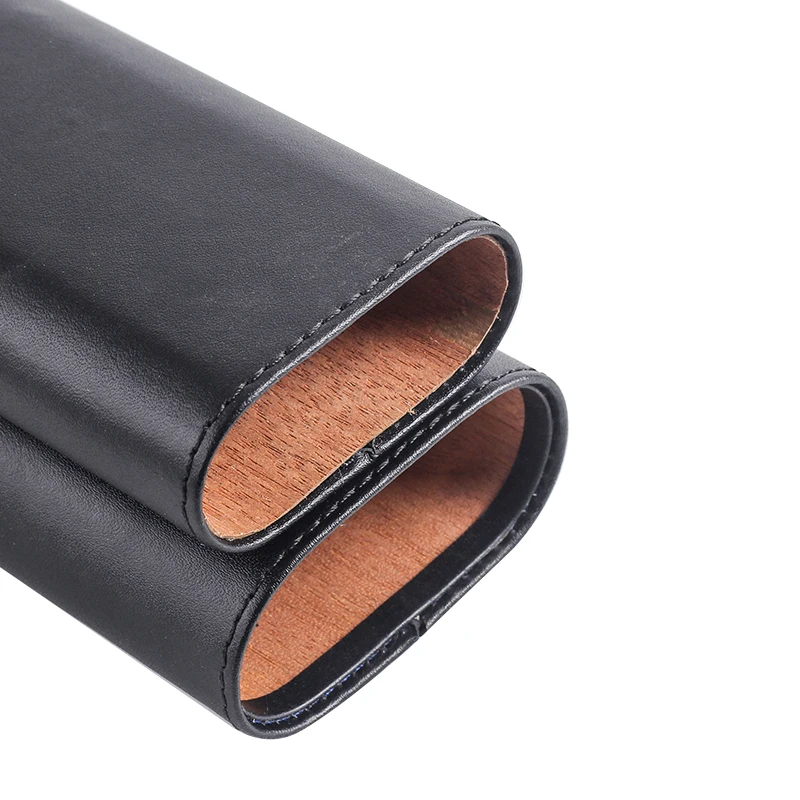 COHIBA Черный сигары чехол из искусственной кожи и дерево кедра с подкладкой