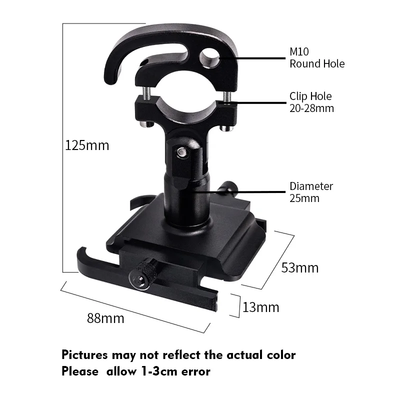 Держатель для телефона мотоцикла велосипеда с ЧПУ алюминиевый сплав Поворот 360