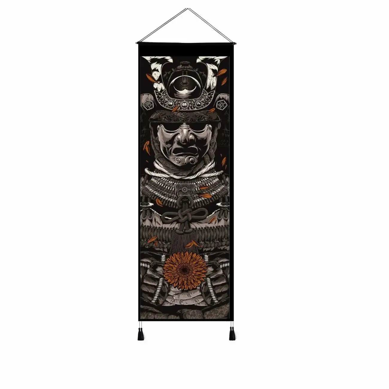 

Japanese Ukiyoe samurai Canvas Painting Tiger Wall Pictures for Home Living Room Decor Wall Art Wood Scroll Hanging Painting