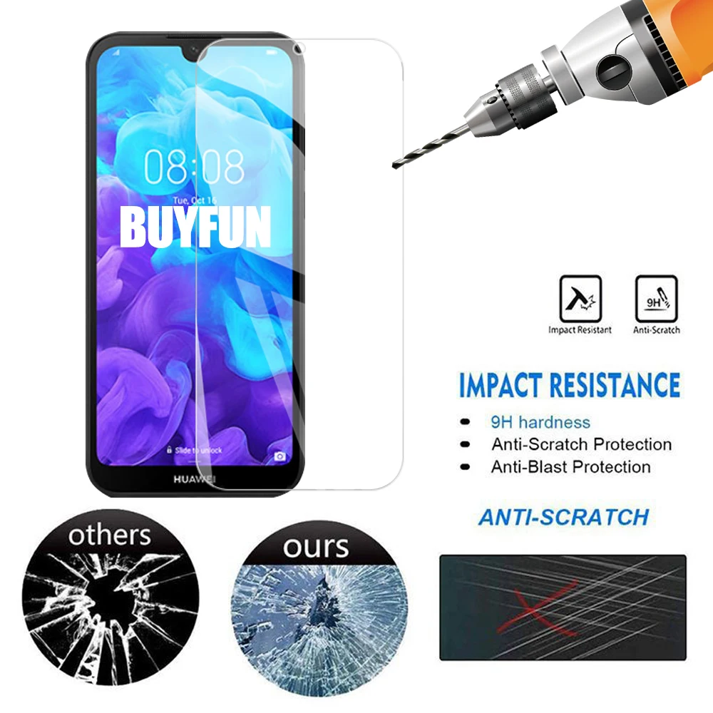 Защитное стекло для Huawei Y5 Lite 2018 2019 закаленное 9H 1-3 шт. | Защитные пленки