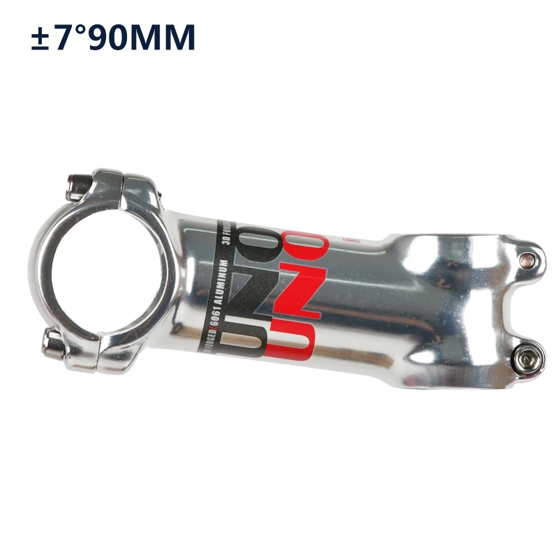 7 Degree 90mm UNO 31,8*28,6 мм сплав дорога горный велосипед ствол руль для велосипеда 7 17 35 градусов полированный серебряный велосипед ствол MTB - Цвет: 7 Degree 90mm