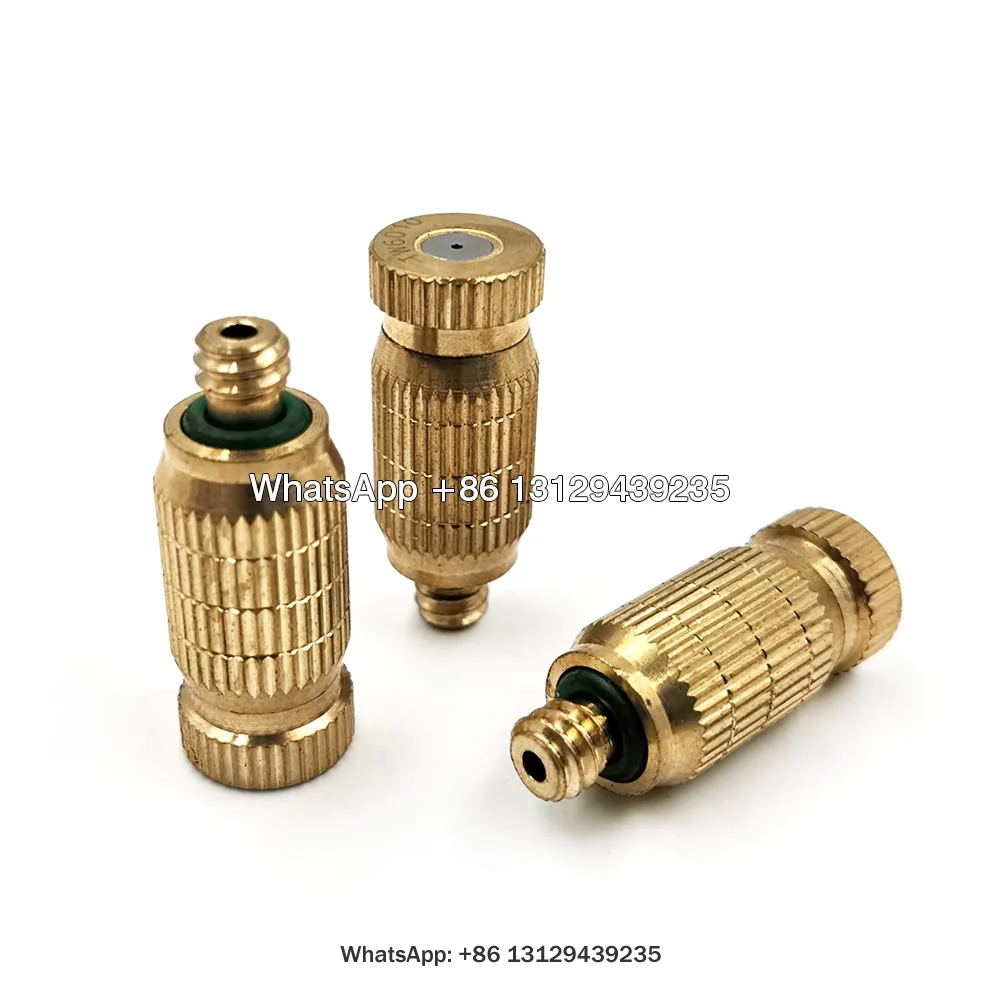 Fog Misting Nozzle Anti Drip fog mist 3/16&quot Thread Brass Fogging Garden Sprinklers | Дом и сад