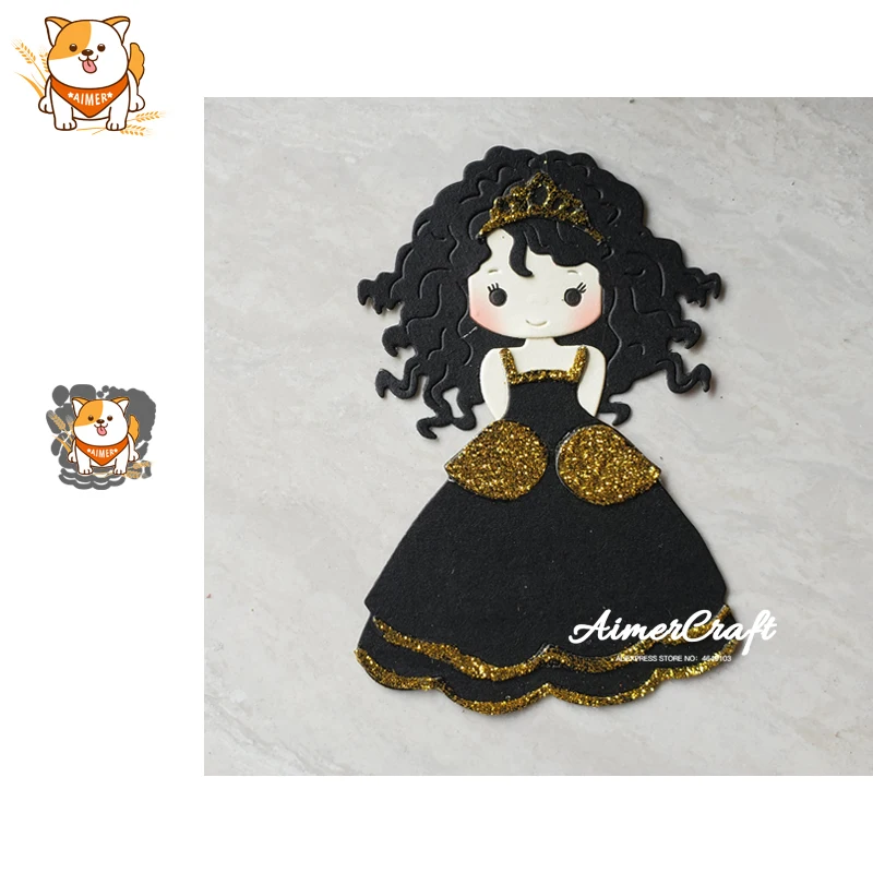 Металлические Вырубные штампы в стиле принцессы для девочек искусственное