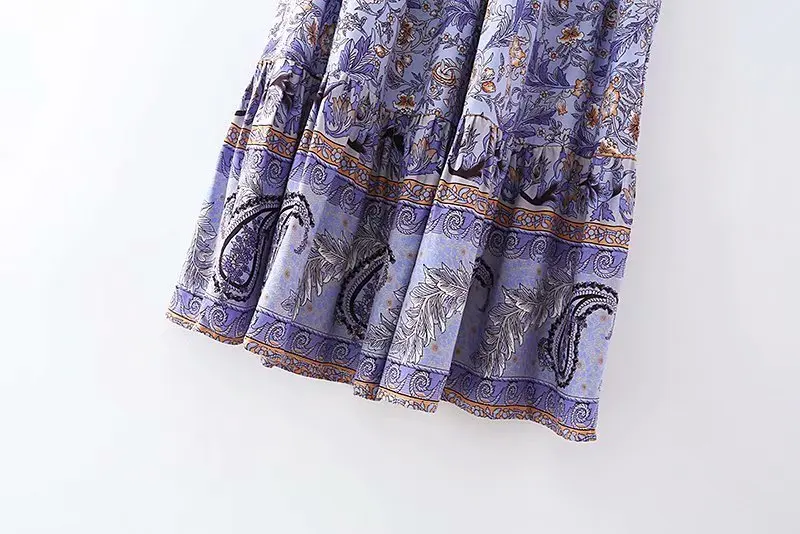 

Bohemian Vintage Chic Women Skirts Floral Printed High Elastic Waist Beach Bohemian Skirt Ladies Summer Long Boho Hippie Skirt