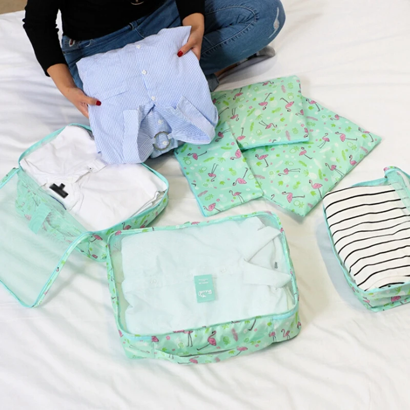 Переносная дорожная сумка для чемоданов комплект одежды вместительная хранения