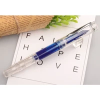 caliarts ego 2th 0 35mm 0 5mm transparent piston pens ink fountain pen gift packageg for school office accessories pen