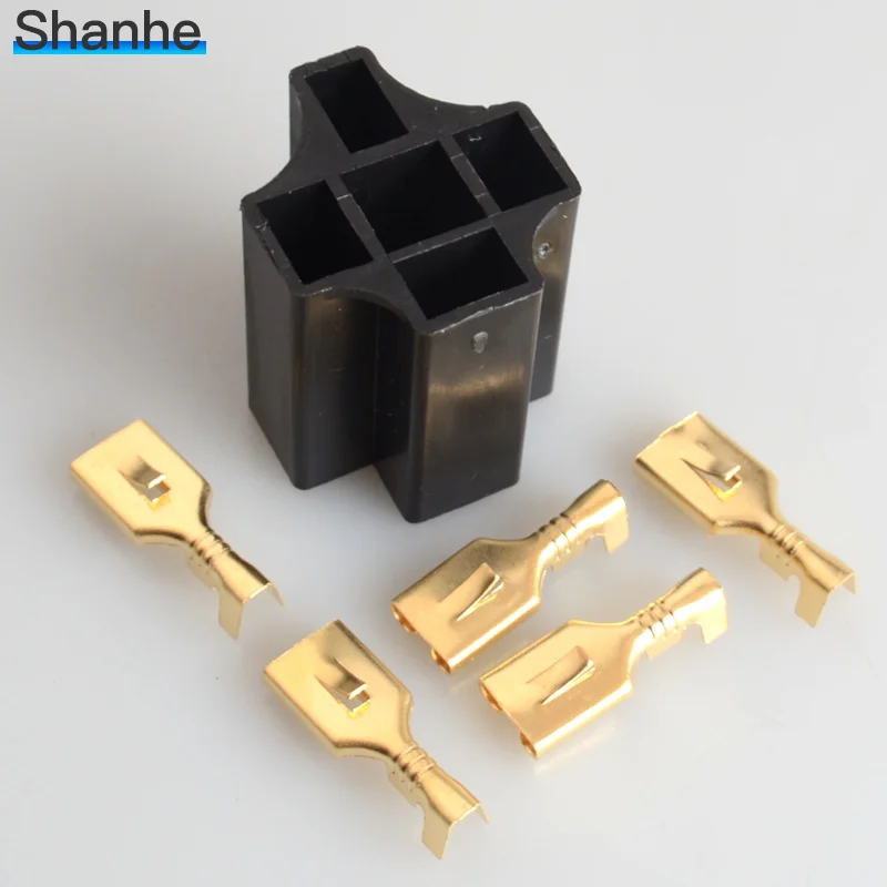 Автомобильный/Автомобильный релейный разъем с клеммой 6 3 мм для универсального