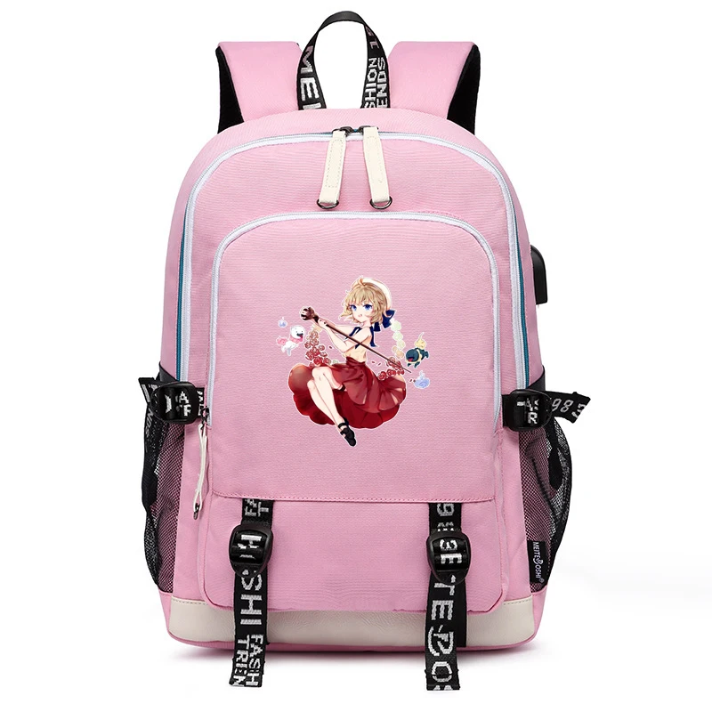 Invented Inference Pink School Bags Iwanaga Kotoko Women Backpack Anime Bookbag Large Travel Bagpack USB Charging Laptop | Багаж и сумки