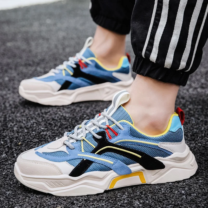 Мужские удобные кроссовки черные повседневные новинка 2020 |