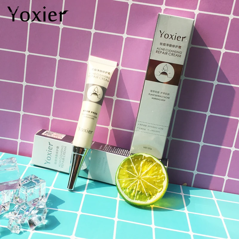 

Yoxier Moisturizing Acne Treatment Face Cream Anti Acne Scar Removal Pimple Blackhead Whiten Oil-control Shrink Pores Skin Care