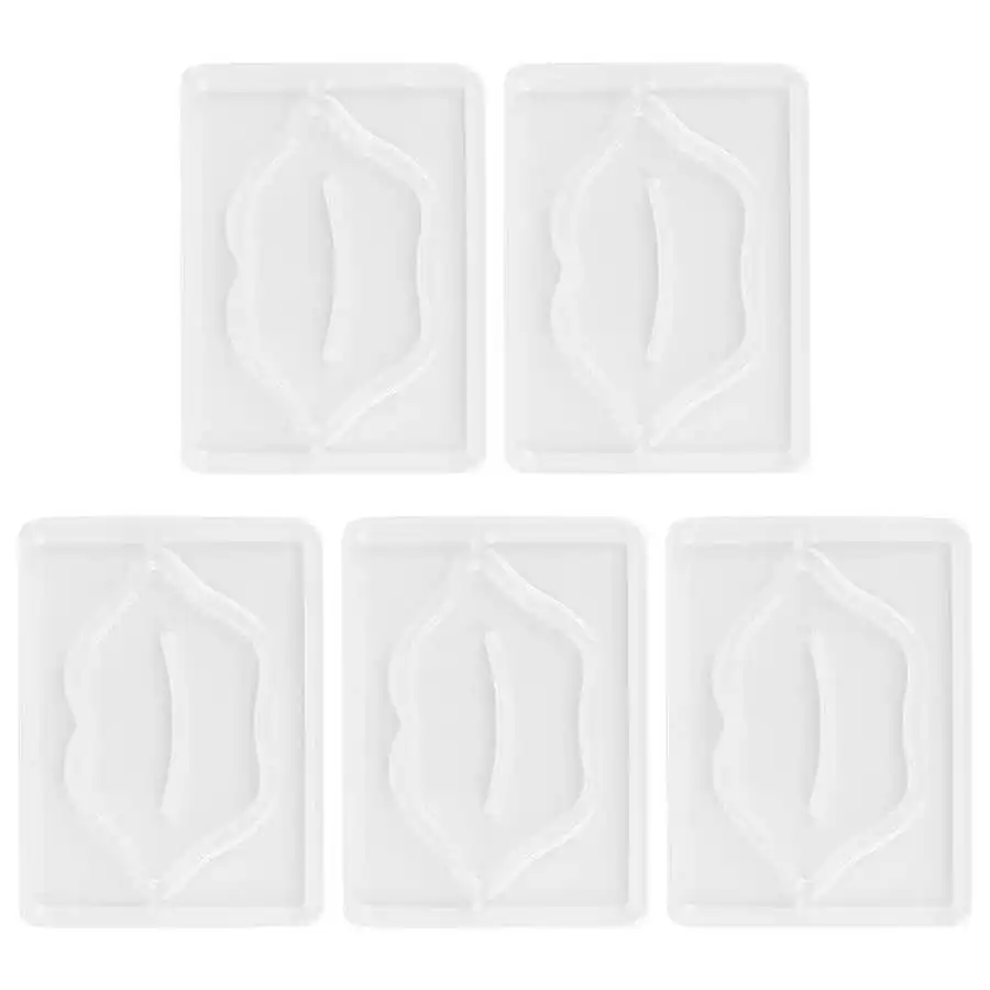 

5 шт., прозрачные многоразовые формы для маски для губ