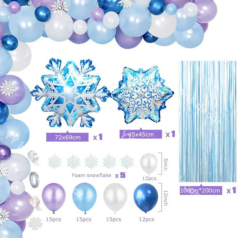 Детский праздник 2021 Сделай Сам Рождество синий белый Снежинка фотография День