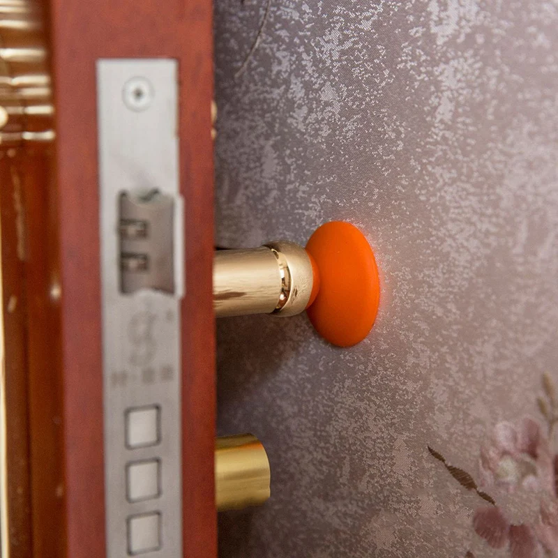 Настенный Протектор для дверных ручек ударопрочная силиконовая крышка 7