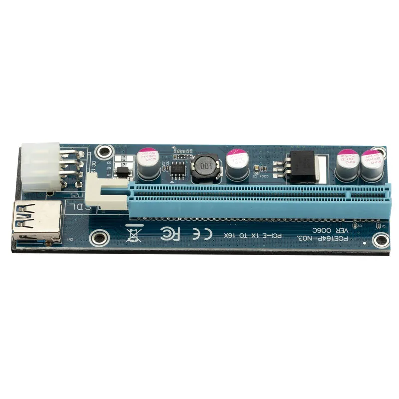 USB3.0 карта адаптера 1X к 16X Графический удлинитель Кабель GPU PCIE расширения