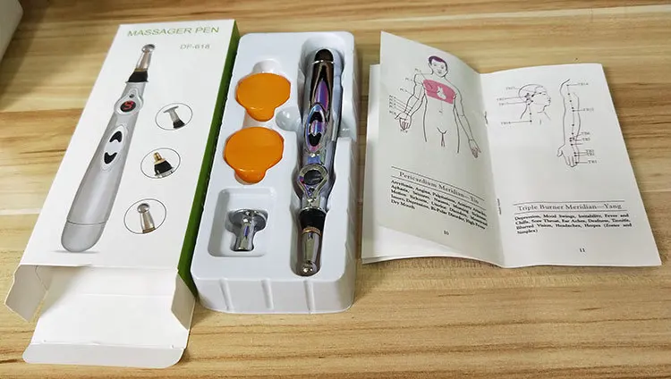 

Acupuncture Pen Electric Acupuncture Laser Pen Meridians Therapy Pain Relief Massage Machine Foot Body Massager Relaxation Tools