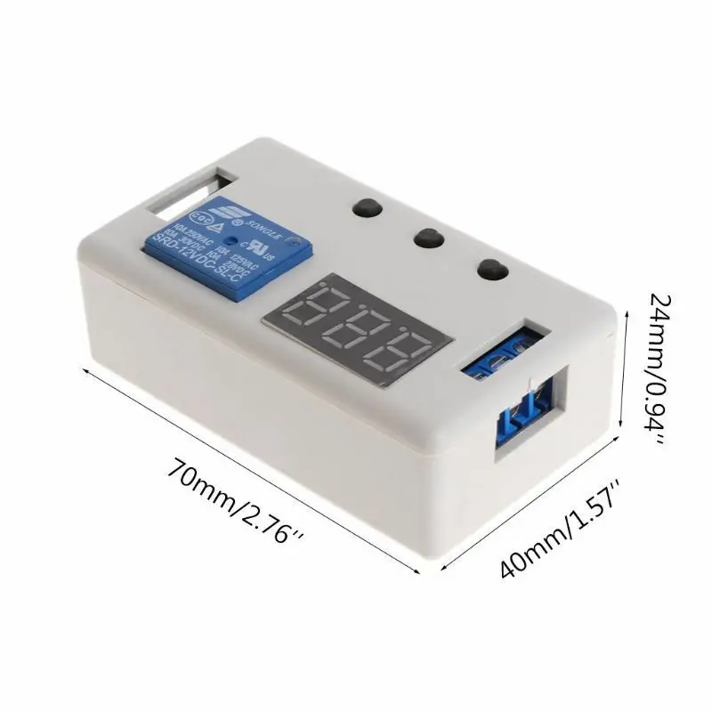 DC12V Цифровой светодиодный Таймер задержки управления Переключатель