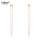 Женские длинные серьги-подвески Lokaer, богемные, из нержавеющей стали, E20109