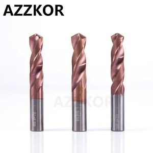 Твист-сверло из карбидного сплава, Вольфрамовая сталь, сверло из сверхтвердой нержавеющей стали с прямой ручкой, твердая монолитная дрель для токарного станка с ЧПУ