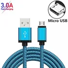 Кабель для зарядки Micro USB мобильный телефон, Нейлоновый, магнитный, для Xiaomi, OPPO, Redmi 5 Plus, 7A, 7, 6, 6A, S2
