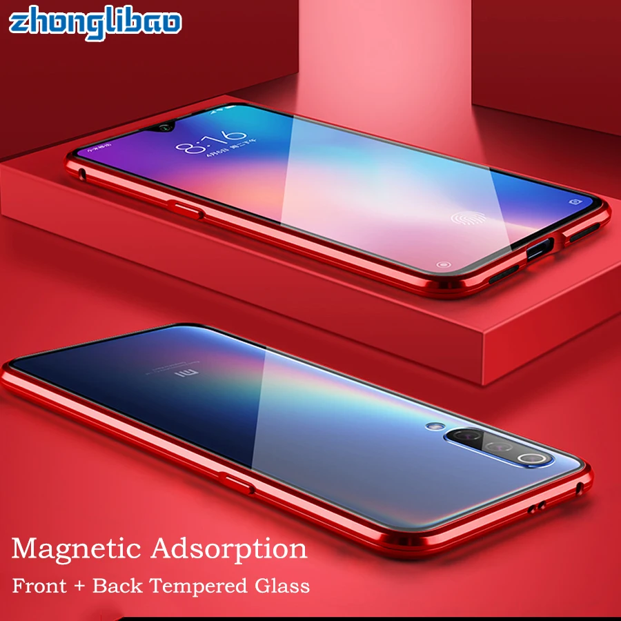 Роскошный магнитный металлический чехол для Xiaomi Mi Cc9 Cc9e 9t Cc 9 Se 8 Redmi K20 Note 7 Pro 128 ГБ