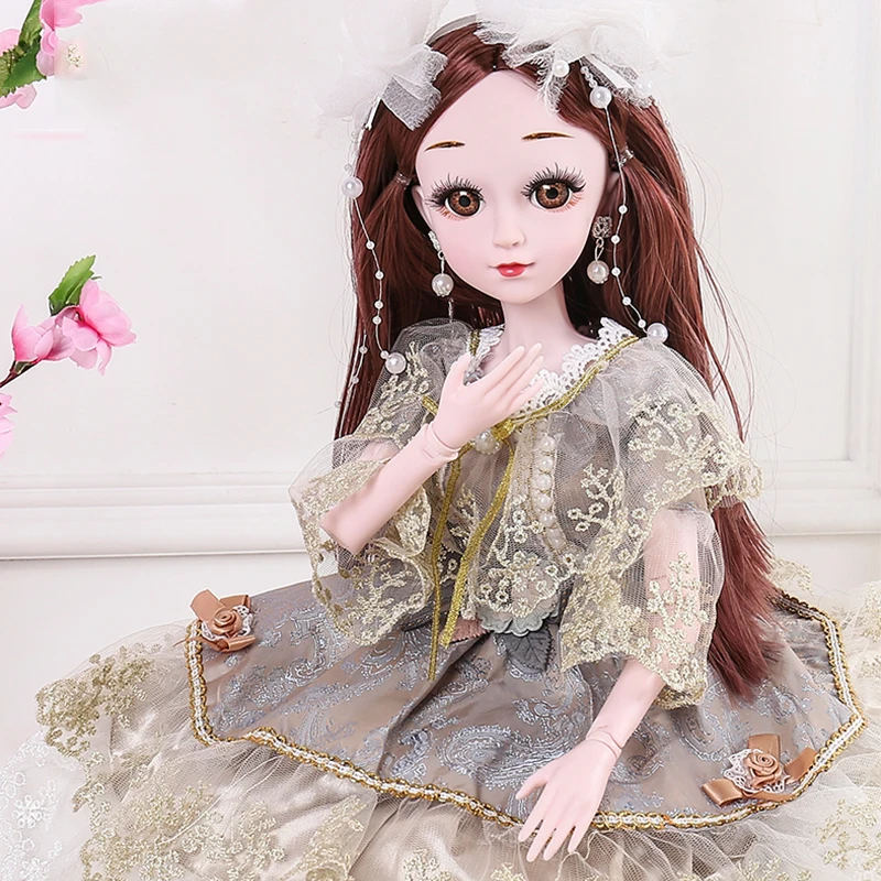 1 комплект, 60 см, BJD куклы, игрушки с одеждой, 3D глаза, свадебное платье для вечеринки, обувь для девочек, кукла, аксессуары, куклы, игрушки для девочек