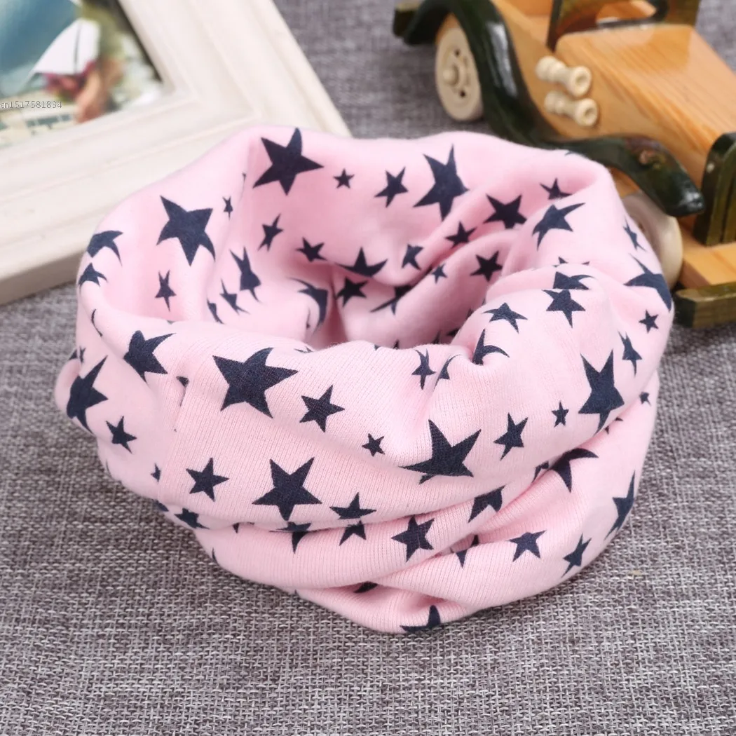 New Fashion Kids Long Warm Stars Printed Snood Outdoor Neck Warmer |