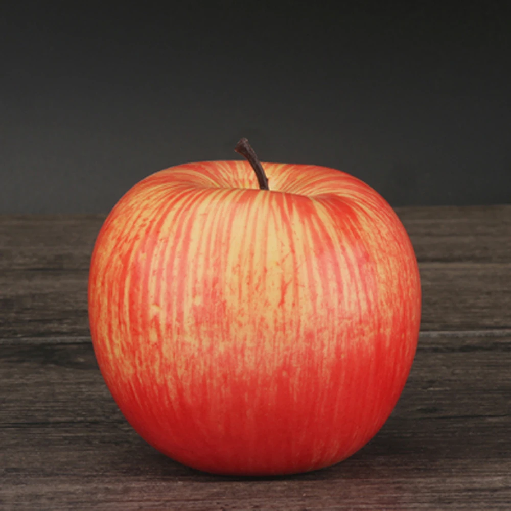 

8pcs 8cm size artificial fruit Plastic Fake Fruit artifical red apple&artificial plastic fake simulated red apple