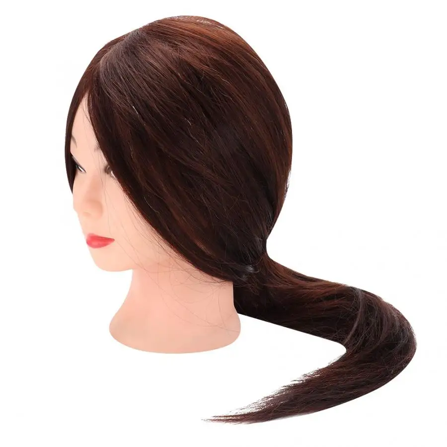 Манекен 20 дюймов темно коричневый Плойка для укладки волос тренировка головы