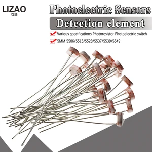 20 шт. 5528 5506 5537 5539 5549 5516 светильник резистора LDR 5 мм Фоторезистор фотопроводящее сопротивление для arduino