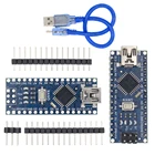 10 комплектов = 10 шт. Nano 3,0 + 10 шт. usb-кабель ATmega328, плата Mini-USB CH340G для Arduino