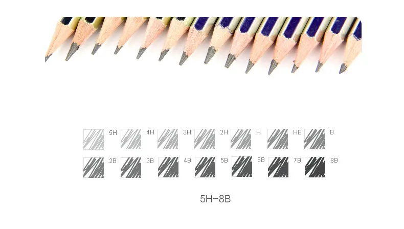 Графитовый карандаш Фабер Кастель 12 золотистых фаберов 1221 твердость 5H 8B 14 шт. для